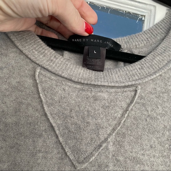 Marc by Marc Jacobs Soft Grey Wool and Rabbit Hair Top - Picture 3 of 6